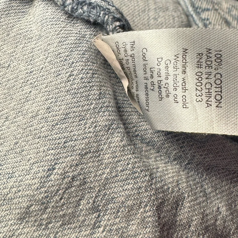 PacSun Men’s Light Wash Paisley Print Denim Jacket Size L - Picture 10 of 16